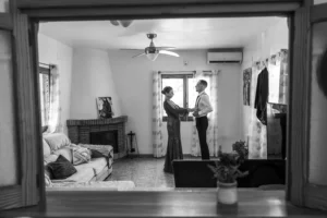 Madre y novio